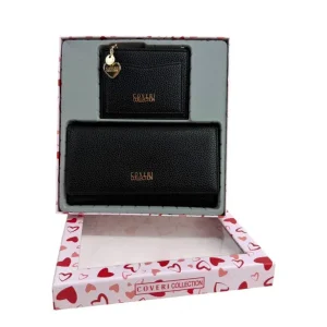 Juego de Cartera y Tarjetero con Cremallera Sintéticos Coveri Collection en Caja para Mujer
