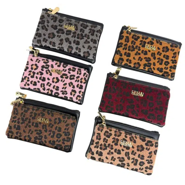 Monedero Sintético Coveri Collection con Diseño Animal Print y 2 Bolsillos con Cremallera para Mujer - Imagen 3