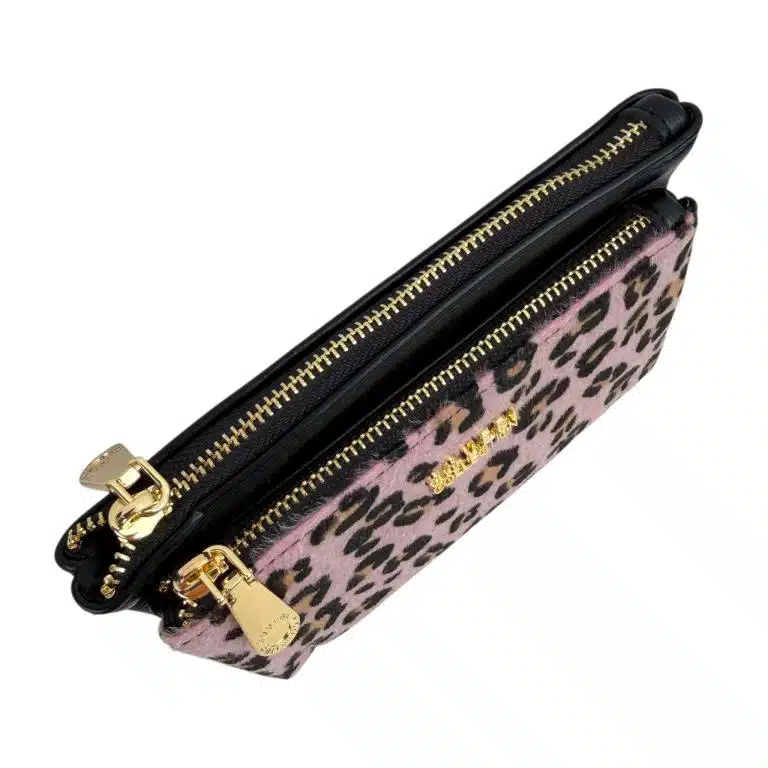 Monedero Sintético Coveri Collection con Diseño Animal Print y 2 Bolsillos con Cremallera para Mujer - Imagen 4