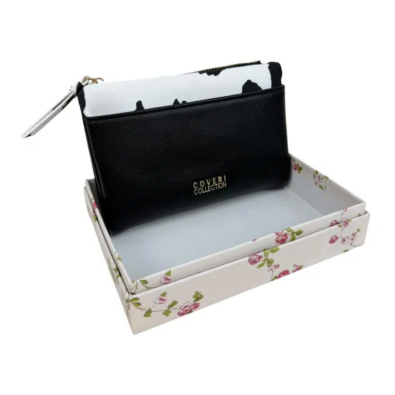 Monedero Sintético Coveri Collection con Diseño Animal Print, Caja y Compartimento Frontal para Mujer - Imagen 3