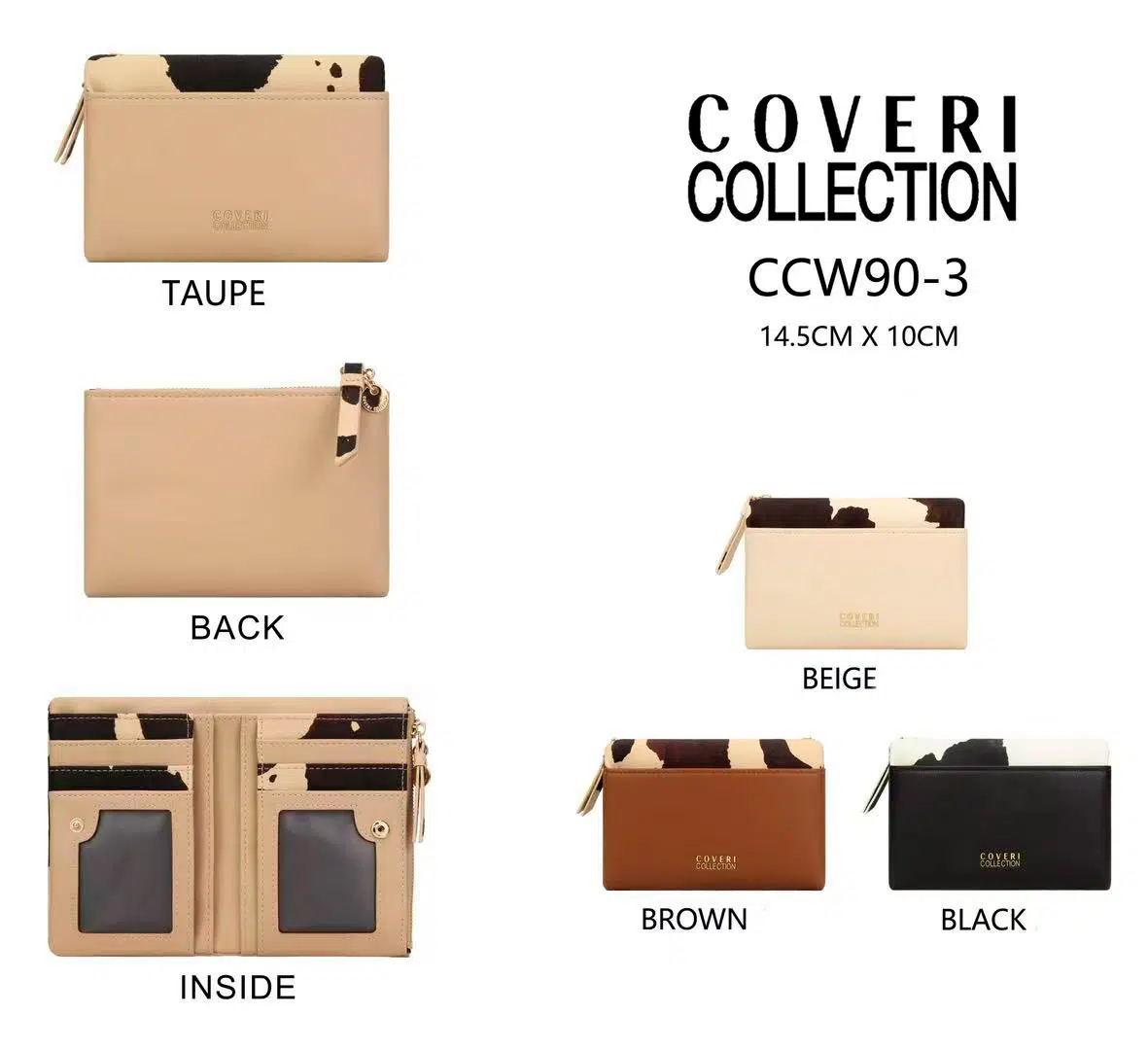 Monedero Sintético Coveri Collection con Diseño Animal Print, Caja y Compartimento Frontal para Mujer - Imagen 5