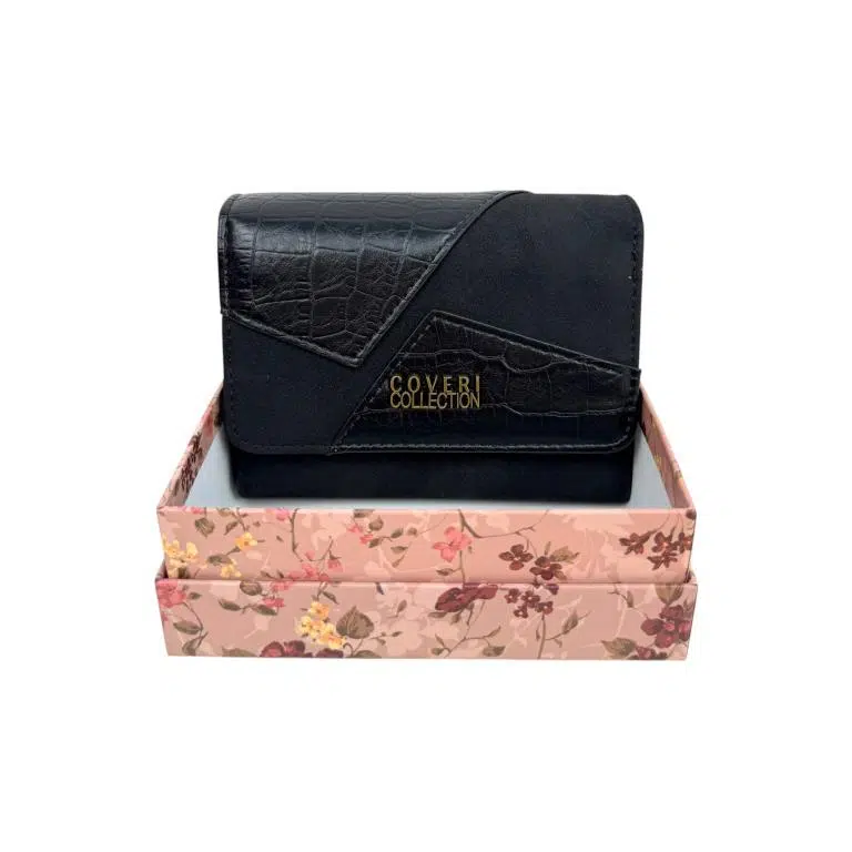 Monedero Sintético Coveri Collection de Mujer con Solapa Bicolor y Botón Interno - Imagen 7