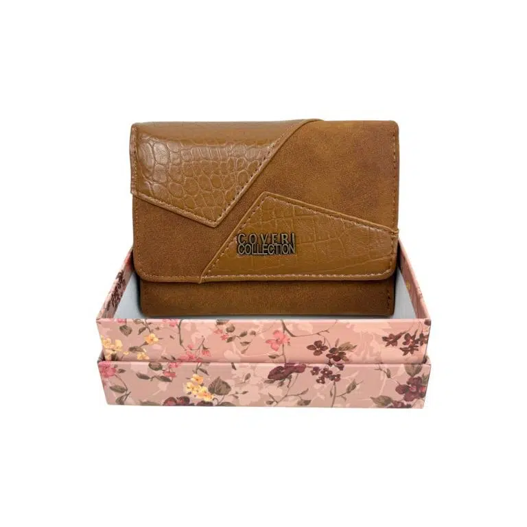 Monedero Sintético Coveri Collection de Mujer con Solapa Bicolor y Botón Interno - Imagen 5