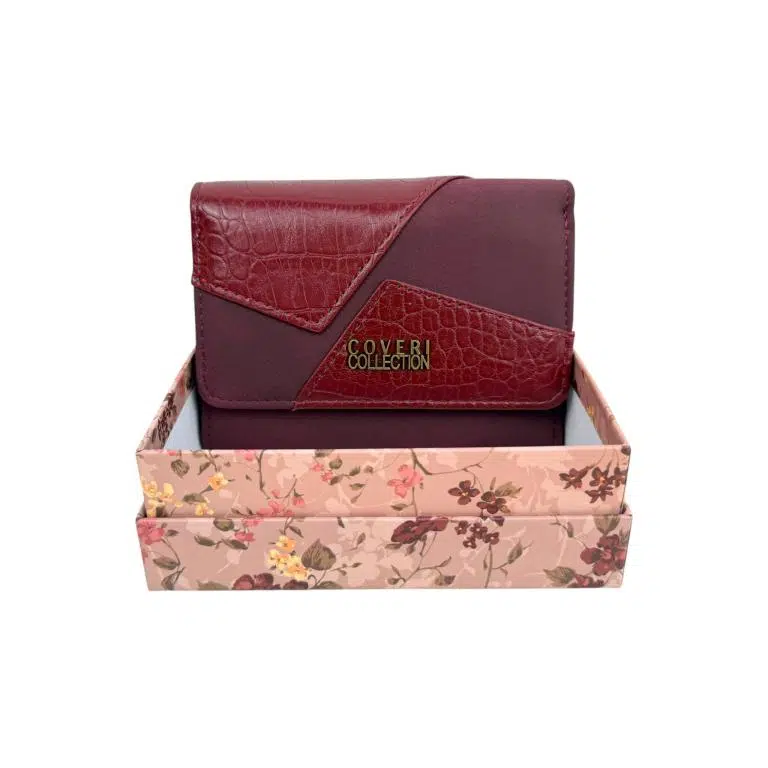 Monedero Sintético Coveri Collection de Mujer con Solapa Bicolor y Botón Interno - Imagen 4