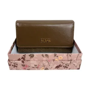 Cartera Sintética Coveri Collection con Diseño Trenzado, Solapa y Caja para Mujer