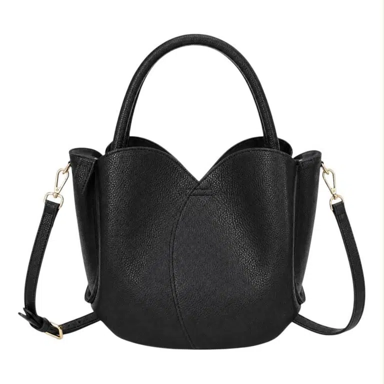 Bolso de Mano Sintético de Mujer con Forma Original y Bolsito Extra con Cremallera - Imagen 4