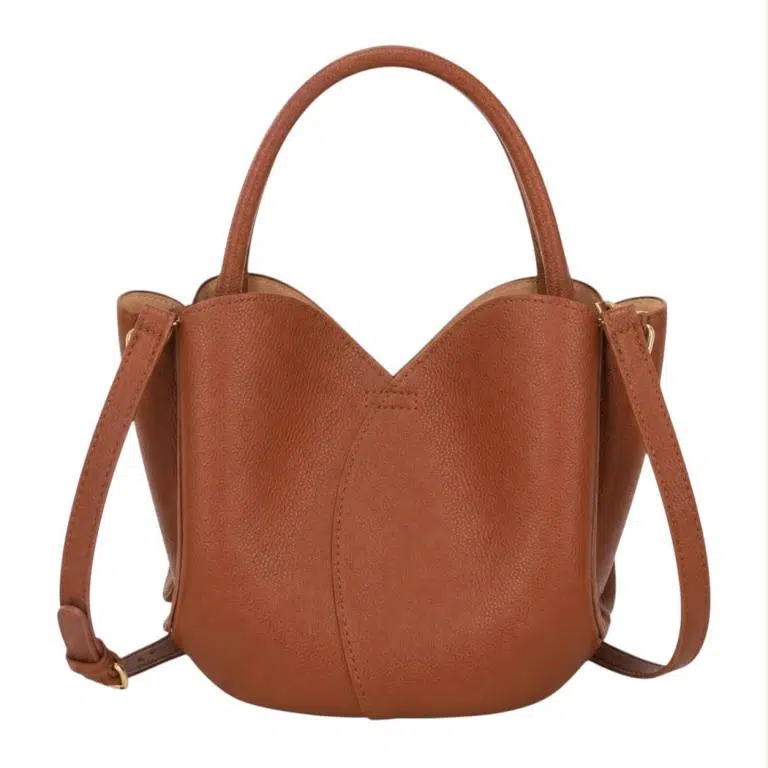 Bolso de Mano Sintético de Mujer con Forma Original y Bolsito Extra con Cremallera - Imagen 7