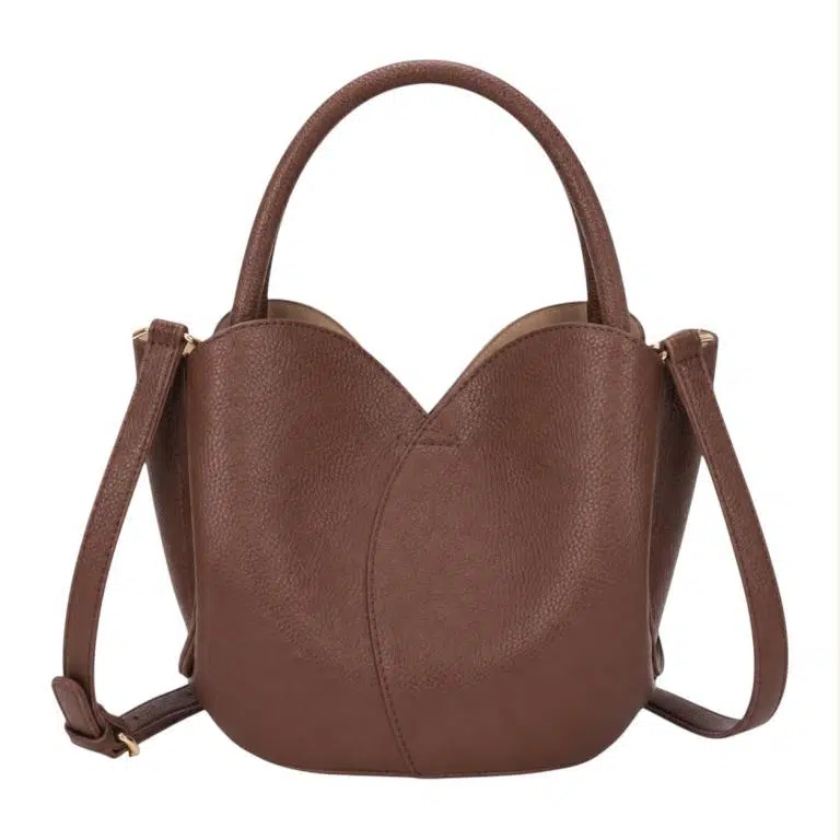 Bolso de Mano Sintético de Mujer con Forma Original y Bolsito Extra con Cremallera - Imagen 6