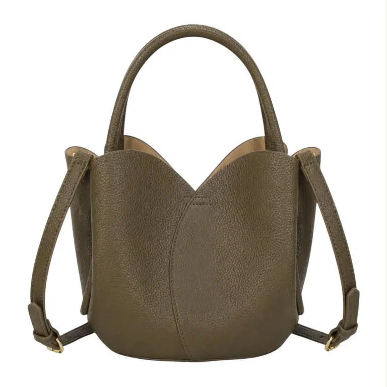 Bolso de Mano Sintético de Mujer con Forma Original y Bolsito Extra con Cremallera - Imagen 3