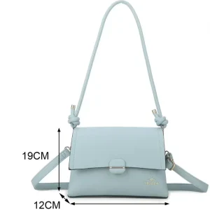 Bolso de Hombro Sintético Charro para Mujer con Solapa y 2 Compartimentos Interiores