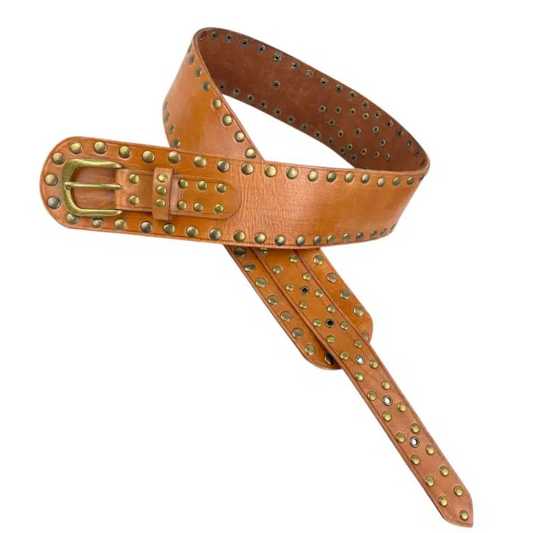 Cinturón Artesanal Exclusivo en Piel con Muchas Tachuelas Decorativas y Gran Calidad para Mujer - Imagen 5