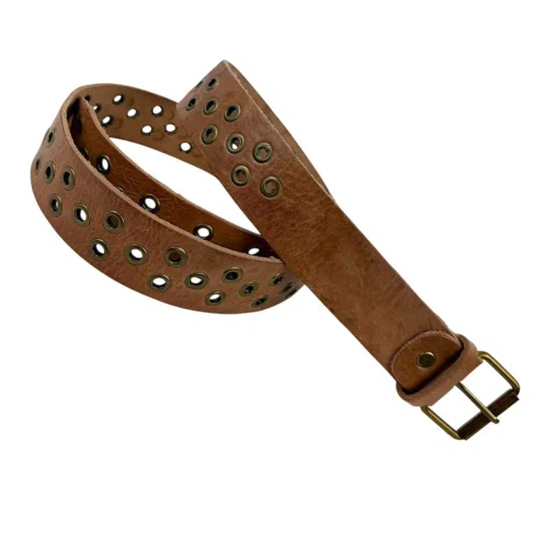 Cinturón Artesanal Exclusivo en Piel con Muchos Agujeros Ideal para Mujer