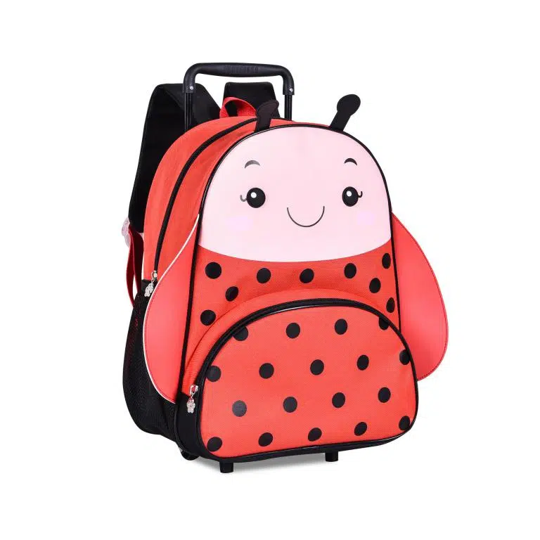 Mochila Escolar de Ruedas con Diseño Infantil de Bichos, Gran Calidad y Preciosos Colores - Imagen 4