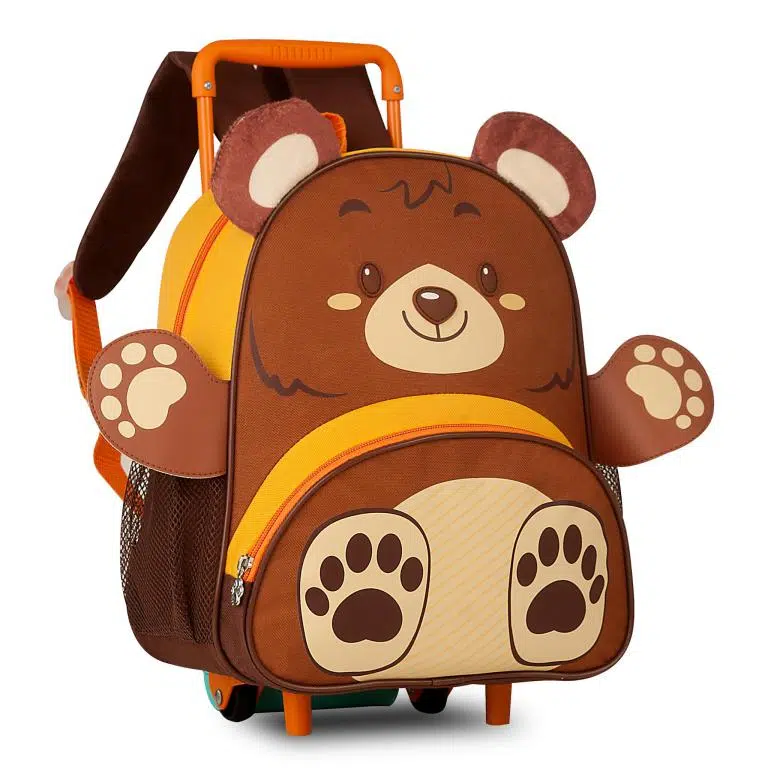 Mochila Escolar de Ruedas con Diseño Infantil Zoo y Preciosos Detalles - Imagen 3