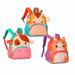 Mochila Escolar con Diseño de Animales, Bonitos Colores y Detalles 3D