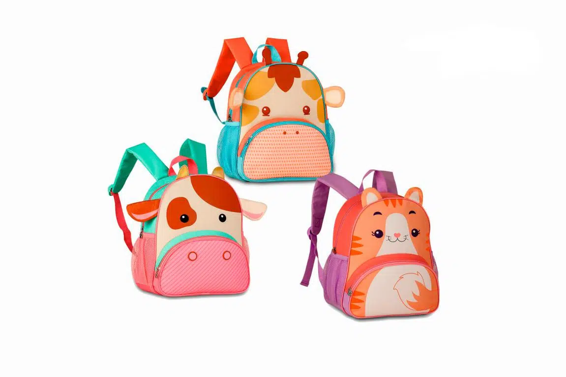 Mochila Escolar con Diseño de Animales, Bonitos Colores y Detalles 3D - Imagen 2
