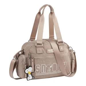 Práctico Bolso de Deporte/Viaje Snoopy en Nylon de Calidad con Multicompartimentos