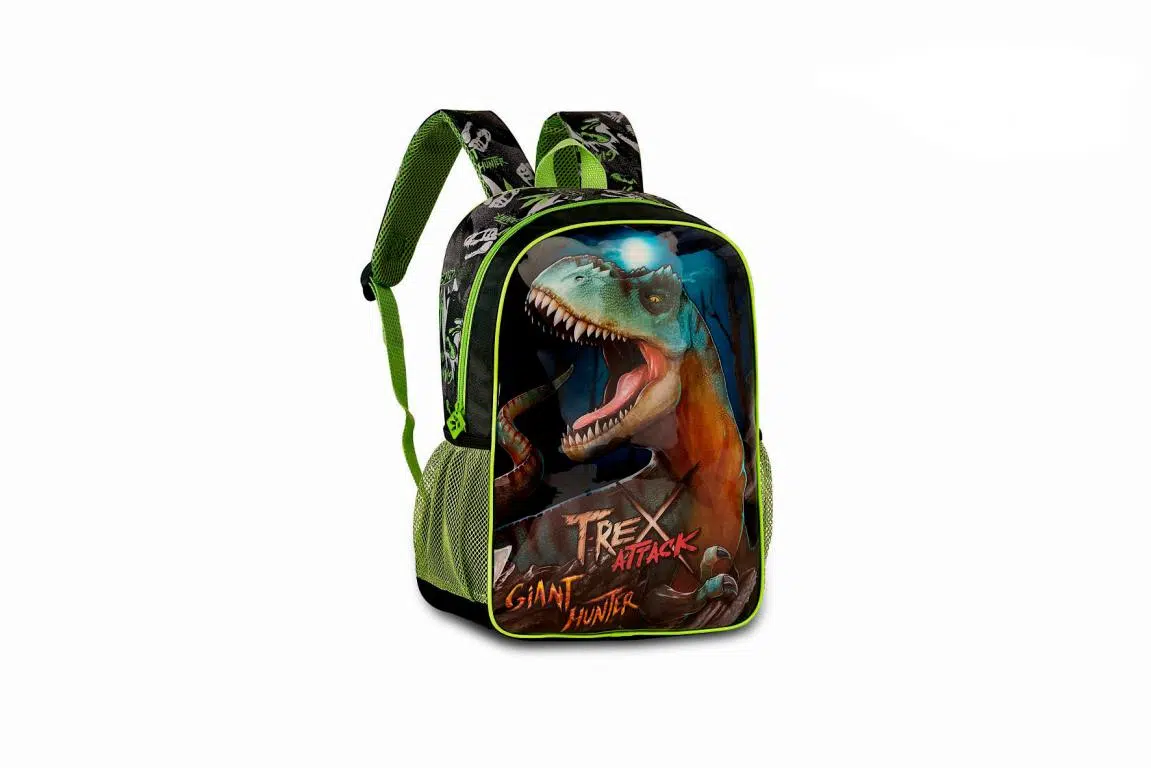 Mochila Escolar Sintética con Diseño Rex Attack Compartimentos Laterales de Rejilla - Imagen 2