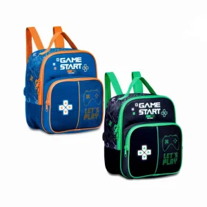 Fiambrera Térmica Sintética Tricolor de Calidad con Diseño Game Start y Bolsillo Frontal