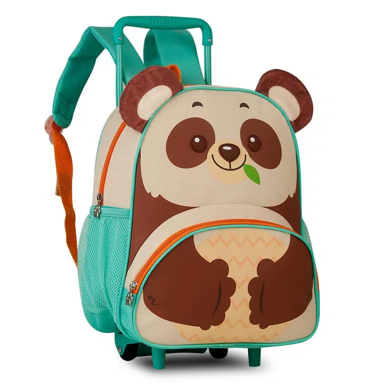 Mochila Escolar de Ruedas con Diseño Infantil Zoo y Preciosos Detalles - Imagen 4