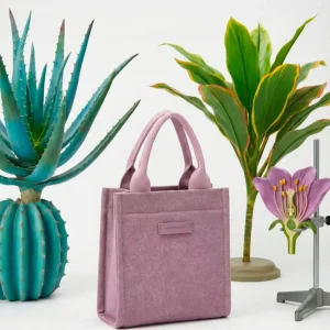 Bolso de Mano Canvas tipo Tote David Jones con Cremallera y Bolsillos Internos para Mujer