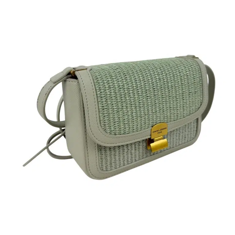 Bolso Bandolera Sintético y Bicolor David Jones con Compartimento Trasero y Solapa de Mujer - Imagen 5