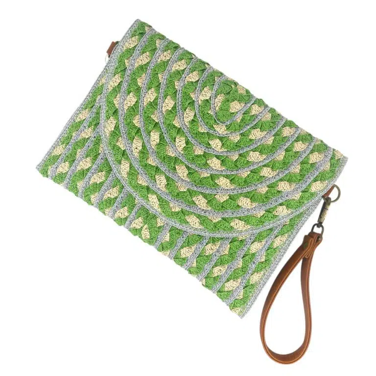 Bolso Bandolera de Papel Tipo Sobre para Mujer con Solapa de Botón, Cierre de Cremallera y Bonito Diseño - Imagen 8