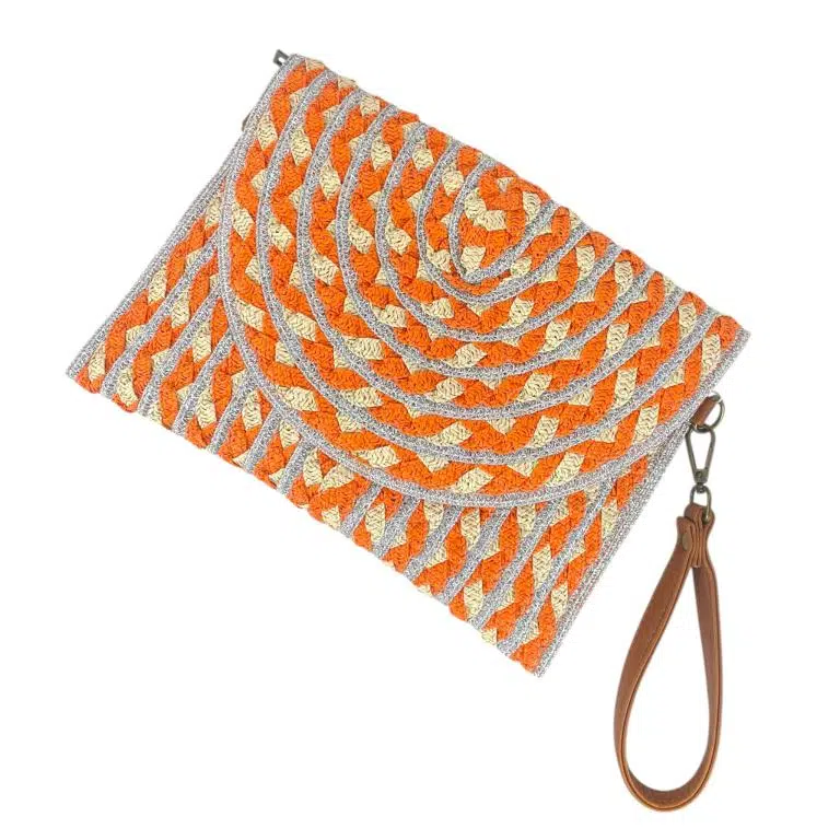 Bolso Bandolera de Papel Tipo Sobre para Mujer con Solapa de Botón, Cierre de Cremallera y Bonito Diseño - Imagen 4