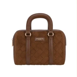Bolso Maletín Sintético de Mujer Diana & Co Firenze con Frontal Trenzado y Estilo Serraje