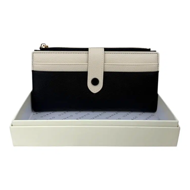 Cartera Sintética Bicolor Diana & Co Firenze para Mujer con Espacio para Tarjetas, Caja y Cremallera - Imagen 5