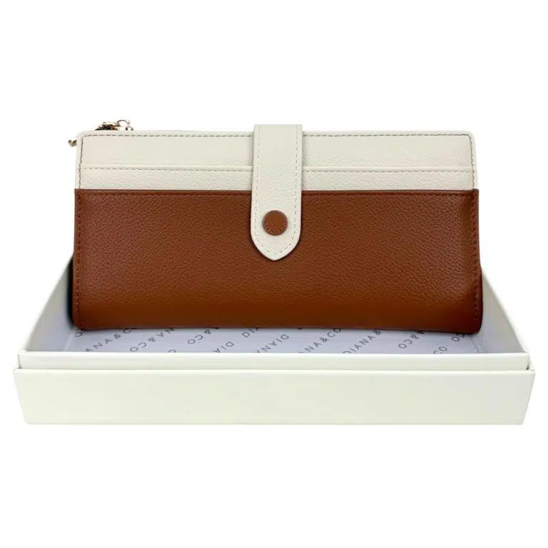 Cartera Sintética Bicolor Diana & Co Firenze para Mujer con Espacio para Tarjetas, Caja y Cremallera - Imagen 6