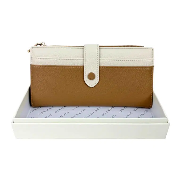 Cartera Sintética Bicolor Diana & Co Firenze para Mujer con Espacio para Tarjetas, Caja y Cremallera - Imagen 2