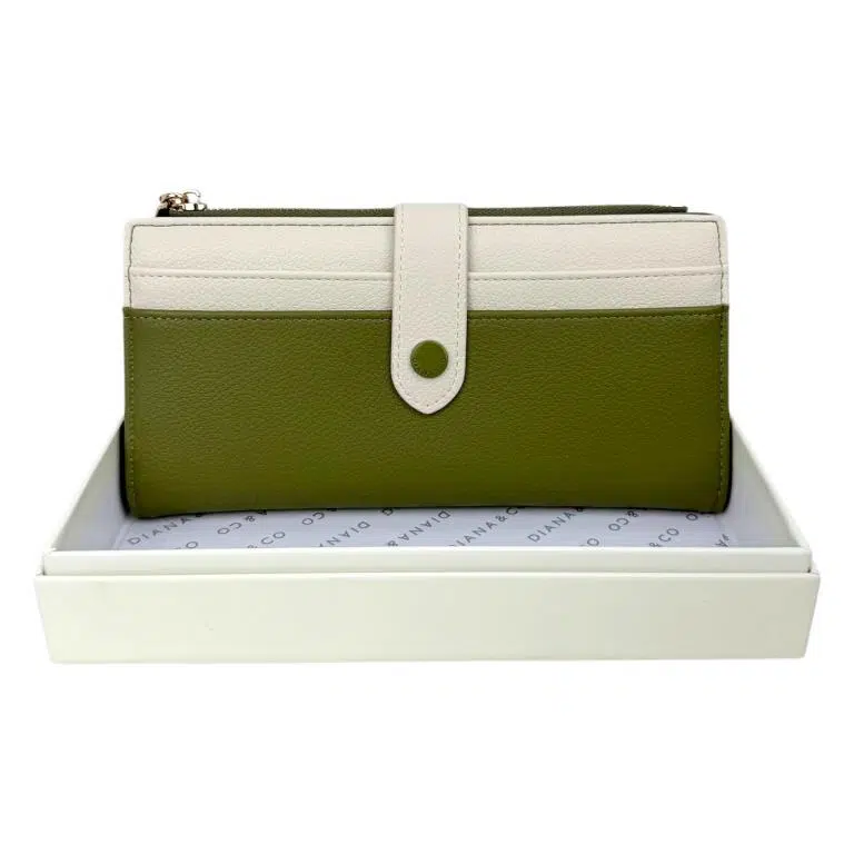 Cartera Sintética Bicolor Diana & Co Firenze para Mujer con Espacio para Tarjetas, Caja y Cremallera - Imagen 7