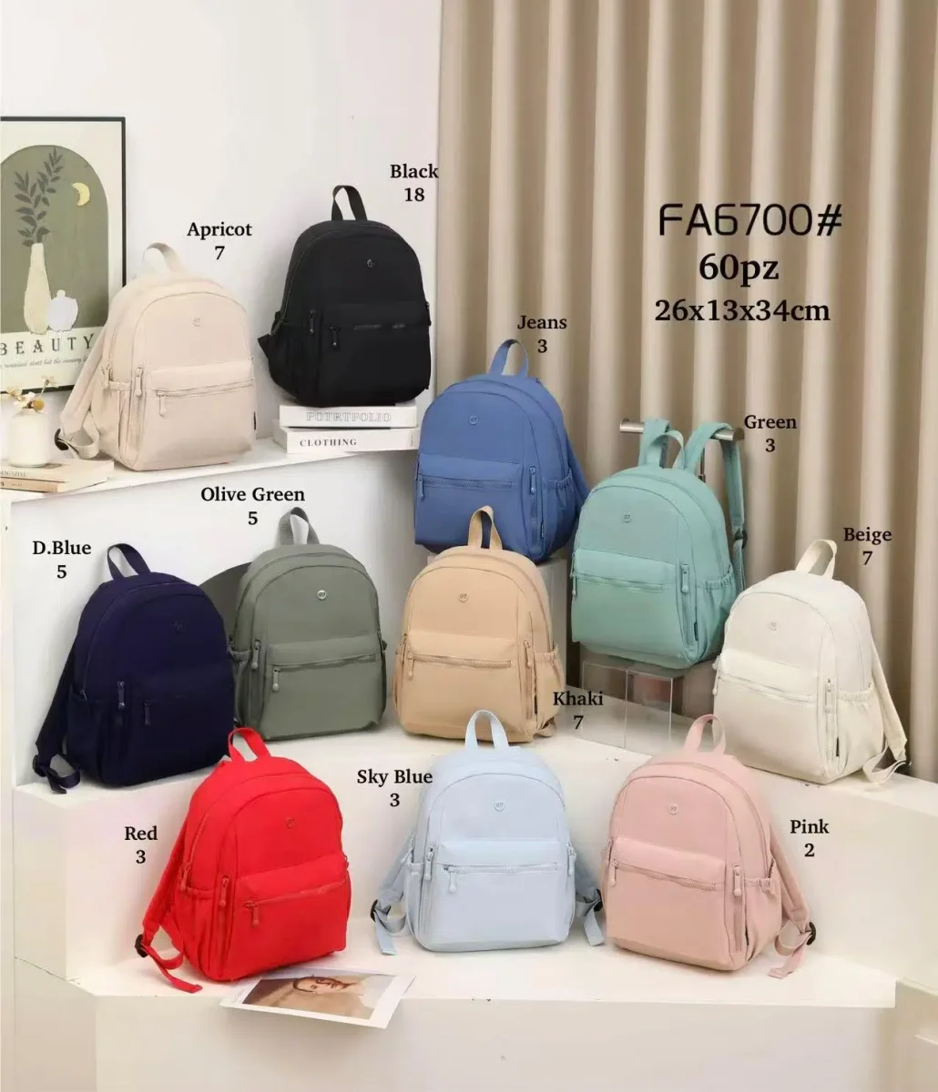 Mochila de Tela Nailon para Mujer con Multicompartimentos - Imagen 3