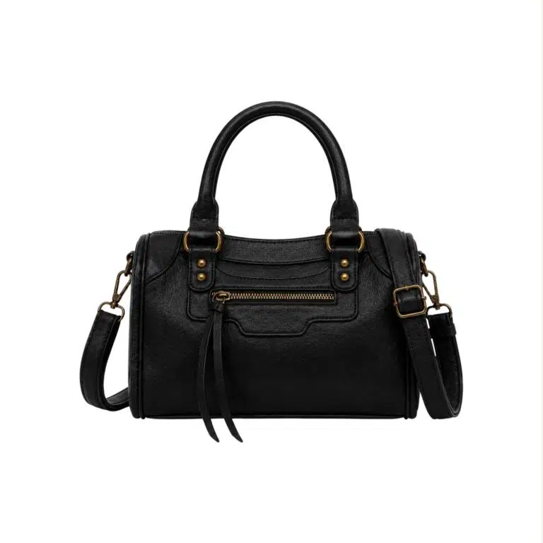 Bolso de Mano Sintético y Compacto con Bolsillos Exteriores y Cremalleras Originales para Mujer - Imagen 5