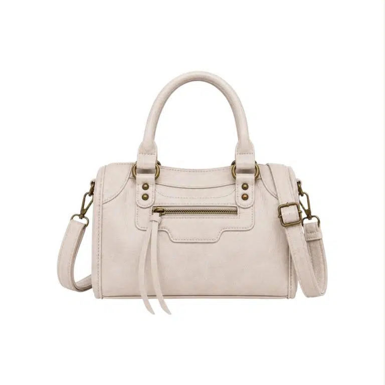 Bolso de Mano Sintético y Compacto con Bolsillos Exteriores y Cremalleras Originales para Mujer - Imagen 6