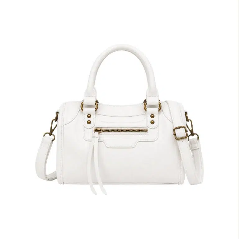 Bolso de Mano Sintético y Compacto con Bolsillos Exteriores y Cremalleras Originales para Mujer - Imagen 8