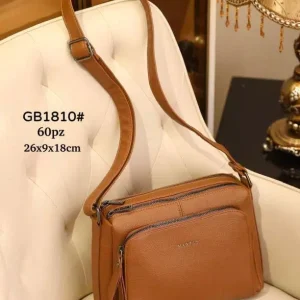 Bolso de Hombro Sintético Maxfly de Mujer con 4 Bolsillos con Cierre de Cremallera