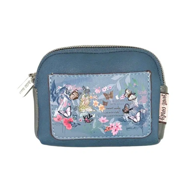 Monedero Compacto Diseño Mariposa Sweet Candy con Bolsillo Trasero para Mujer - Imagen 3