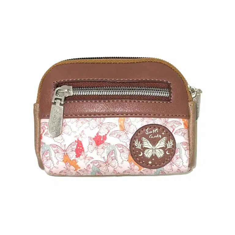 Monedero Compacto Diseño Mariposa Sweet Candy con Bolsillo Trasero para Mujer - Imagen 9