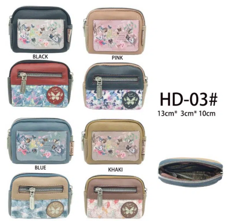 Monedero Compacto Diseño Mariposa Sweet Candy con Bolsillo Trasero para Mujer - Imagen 6