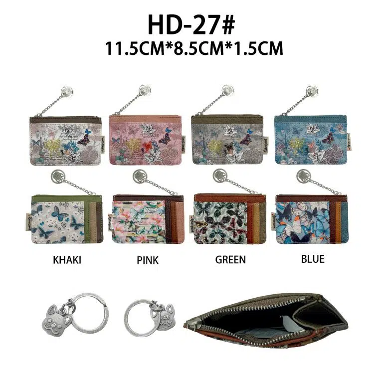 Monedero Compacto con Diseño Mariposa Sweet Candy y Anilla de Mujer - Imagen 2