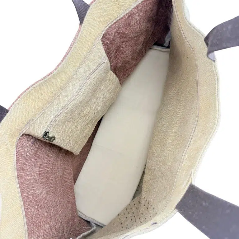 Bolso de Hombro Artesanal tipo Shopper en Yute con Números en el Frontal para Mujer - Imagen 8