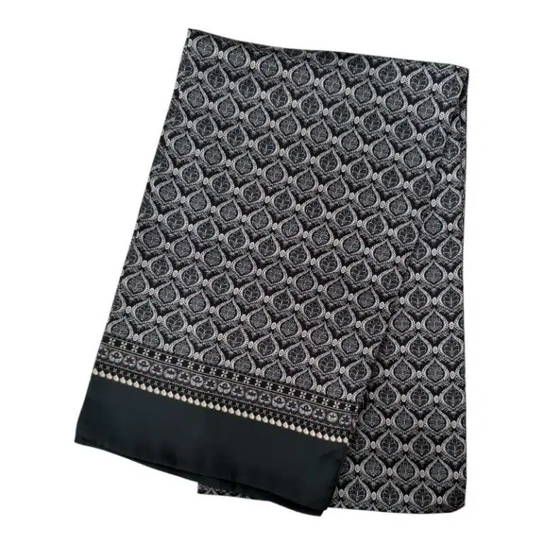 Pañuelo de Seda para Hombre con Bonito Diseño de Hojas y Gran Calidad - Imagen 5