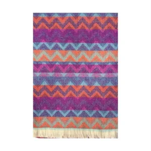Bufanda de Lana para Mujer con Diseño multicolor, Gran Calidad y Estilo Original