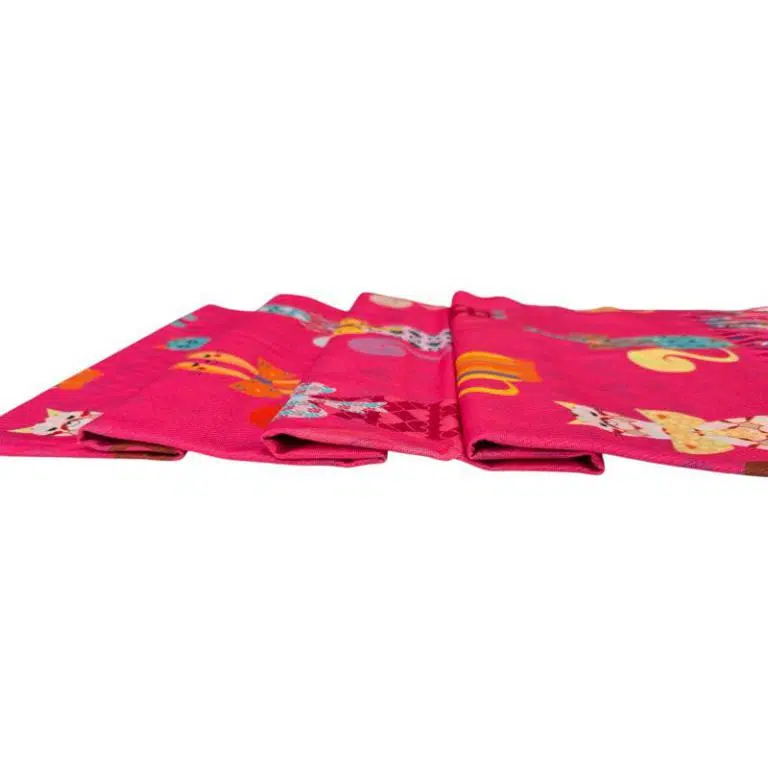 Alegre Bufanda de Mujer en Lana con Precioso Diseño Multicolor de Gatos y Gran Calidad - Imagen 7