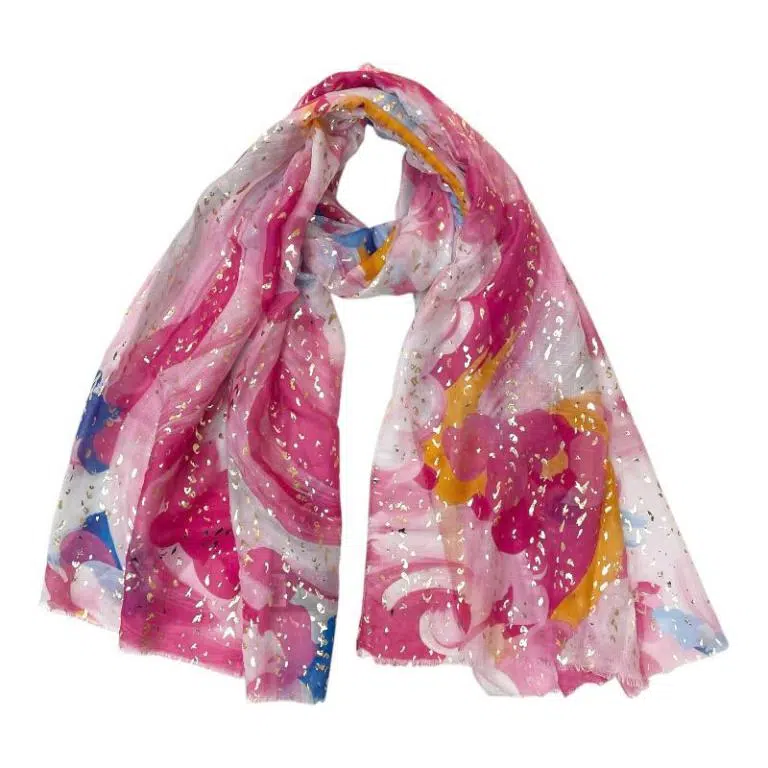 Preciosa Bufanda de Algodón con Vivos Colores y Espectacular Diseño para Mujer - Imagen 5