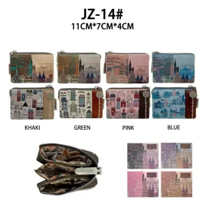 Monedero Sweet Candy con Diseño Ciudad y 3 Compartimentos para Mujer