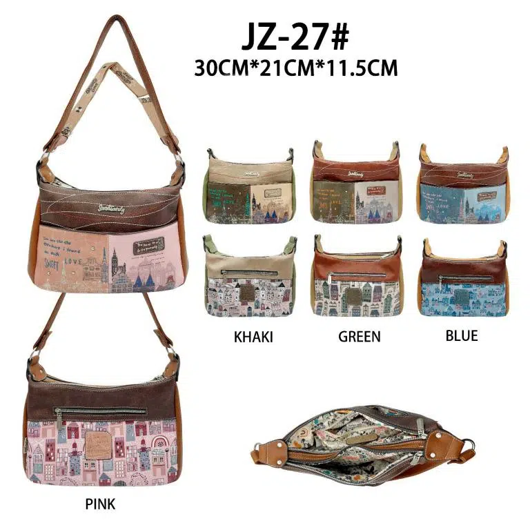 Bolso de Hombro Sintético Sweet Candy con Diseño Ciudad y Bolsillo Trasero Mujer - Imagen 2