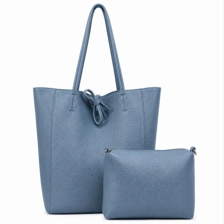 Bolso de Hombro Sintético Tote con Cuerdas + Bolsito Bandolera con Cremallera para Mujer - Imagen 4